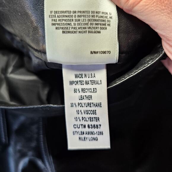 AGOLDE Recycled Leather Riley Long in Detox sz 30 - Picture 8 of 11